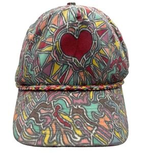 Falcon Headwear Graphic Art Hat Joanna Sternberg 2014 Heart Design Rope Cap